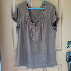 S/S Misses XXL Fashion Tee in Chocolate Brown